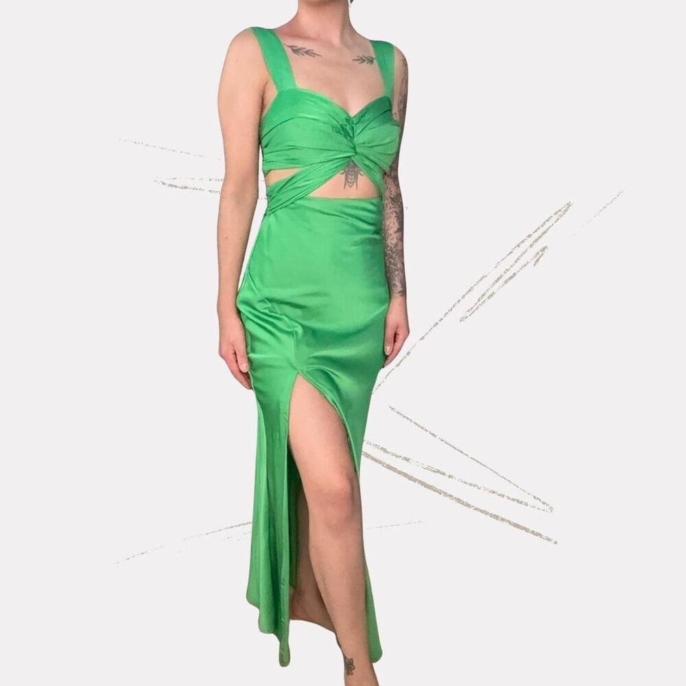 Hello-molly Women's Green Dress
